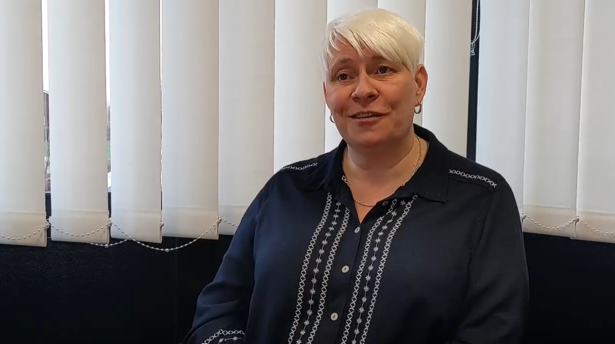 Alicia Freeman, Headteacher at Blessed Carlo Acutis School, during an interview in her office.